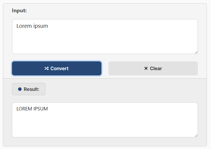 Lowercase To Uppercase Converter PureTables