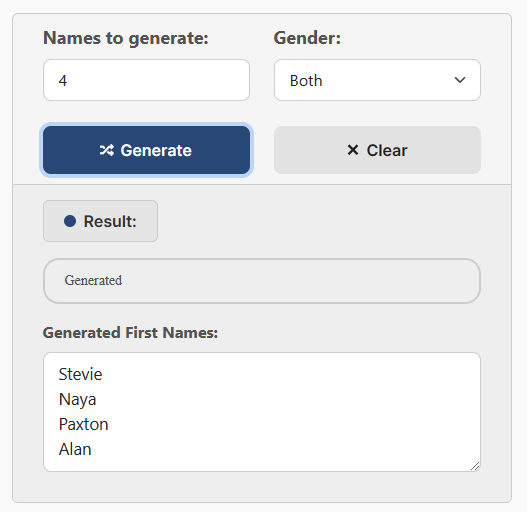 random first name generator